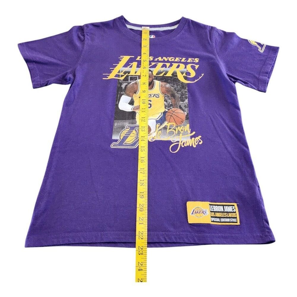 Limited Edition Rare NBA 2021 L.A. Lakers Lebron James T Shirt Sz Large 14/16 - Picture 6 of 10